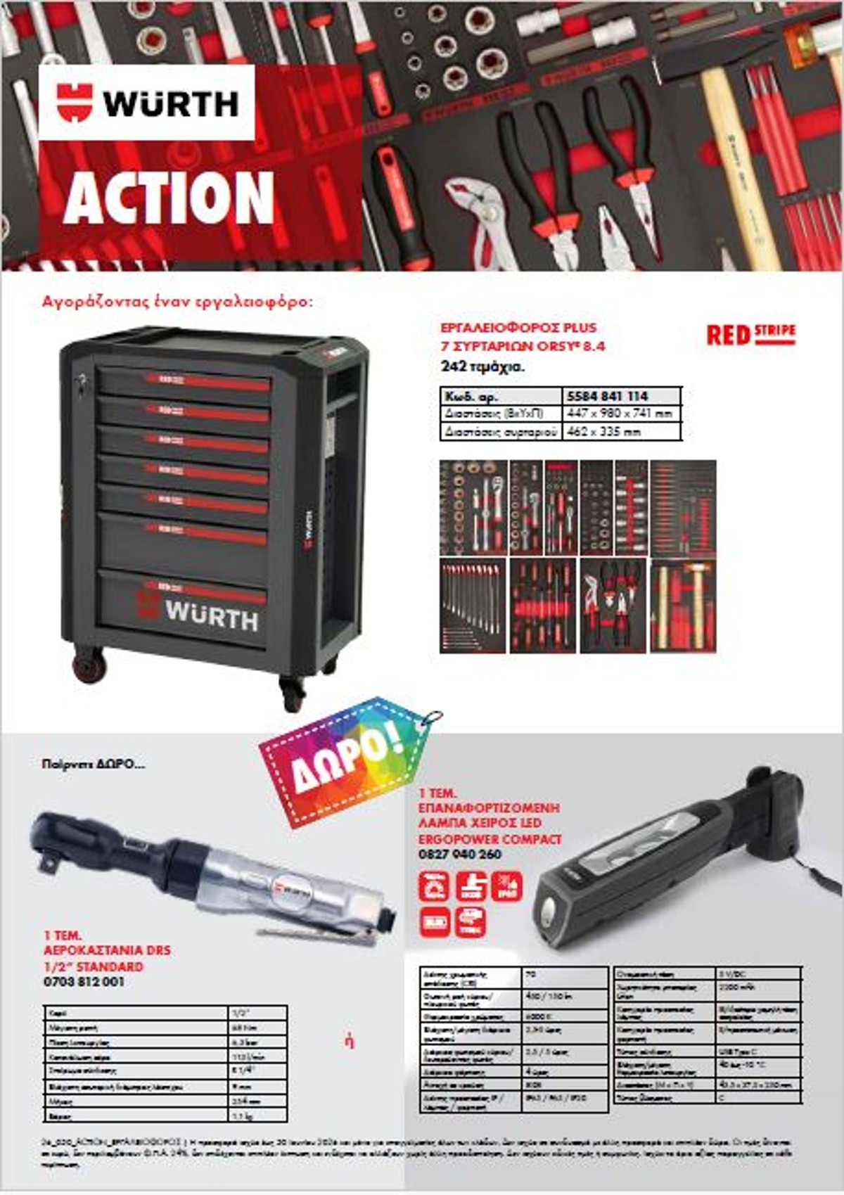 Νέα Action Εργαλειοφόρου RED STRIPE