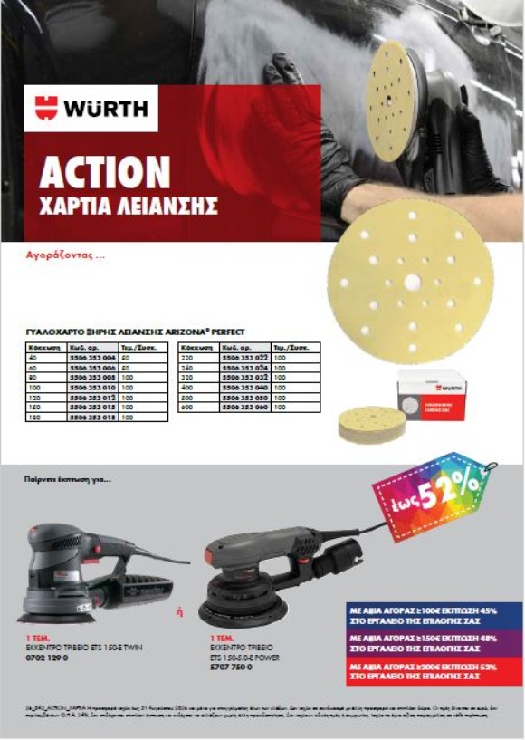 Νέα Action Χαρτιά Λείανσης